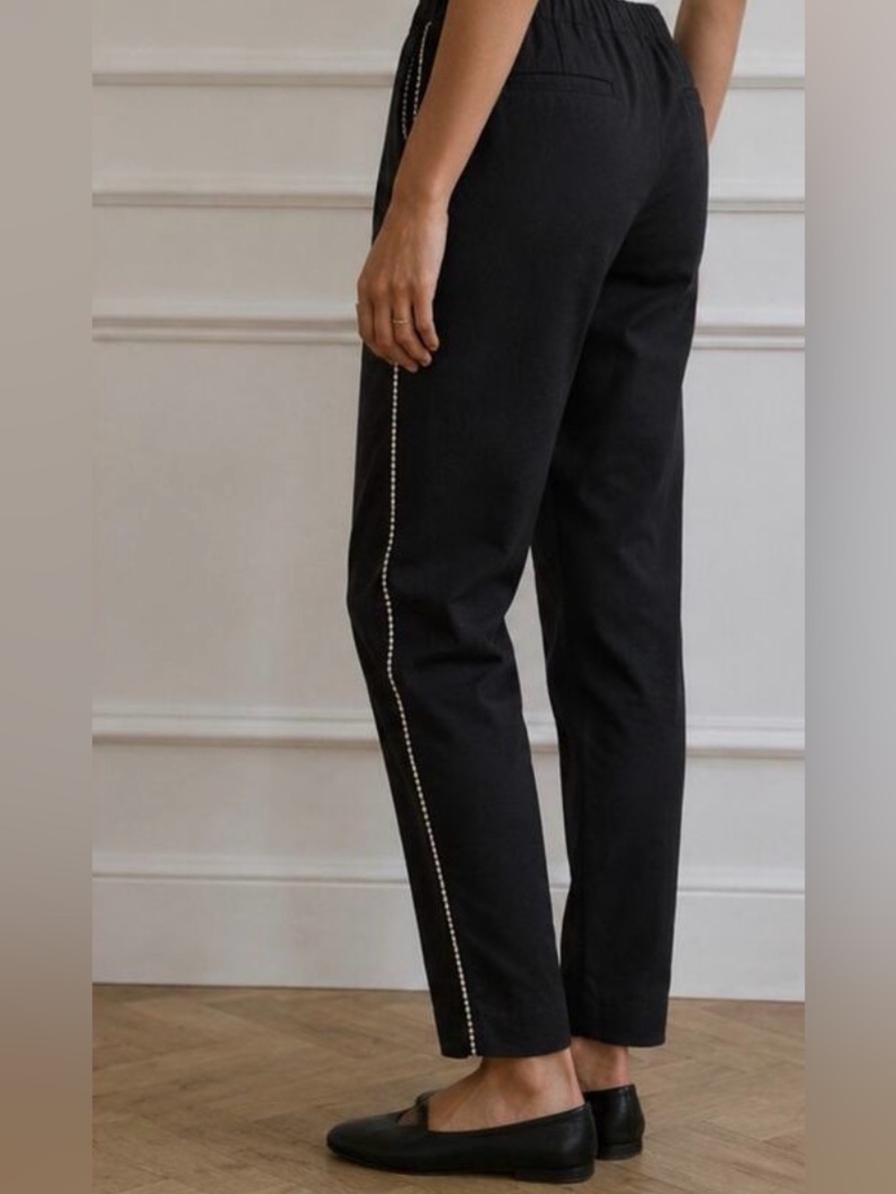 NEW Valentina Shah LAURA PANTS- Black with Rhinestones - Size XS/Small - Picture 1 of 8